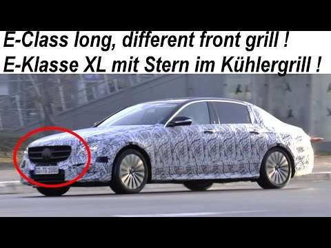 Mercedes Erlkönig E-Klasse XL W/V213 Stern im Grill, E-Class long wheelbase other front grill spied