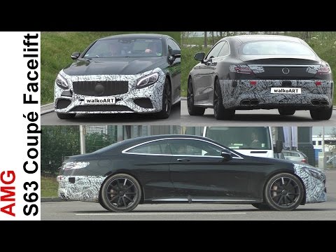 Mercedes Erlkönig Mercedes-AMG S63 Coupé Facelift prototype Modellpflege 2018 SPY VIDEO