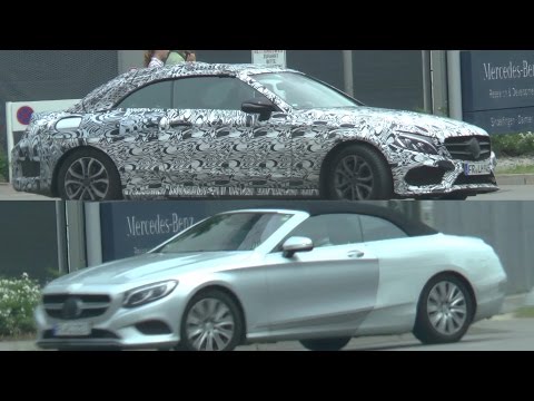 Mercedes Erlkönige- 2 Stoffdach- Soft Top-Cabrios: S-Klasse Cabrio &amp; C-Klasse Cabrio 2016