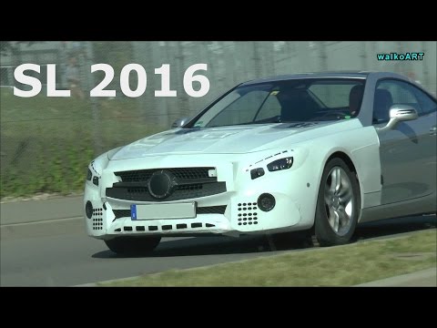 Erlkönig Prototype Mercedes SL Facelift 2016 R321 original sound Juli / July 2015 Spy Video