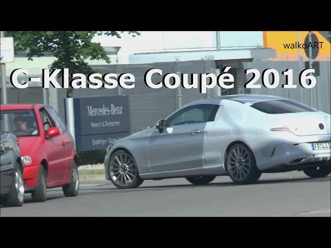 Erlkönig Mercedes C-Klasse Coupé 2016 AMG wenig getarnt C-Class Coupe C205 less disguised SPY VIDEO