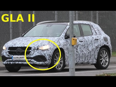 Mercedes Erlkönig GLA II 2020 (H247) Front weniger getarnt - front less camouflaged * 4K SPY VIDEO