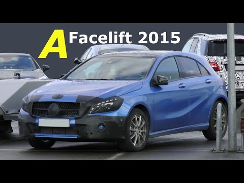 Erlkönig Mercedes-Benz A-Klasse 2015 spy video - Prototype Mercedes A-Class Facelift 2015 (W176)