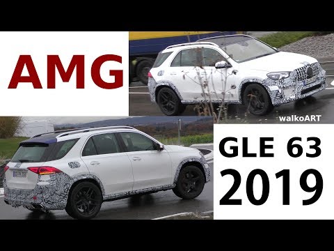Mercedes Erlkönig AMG GLE 63 (2019) V167 weniger getarnt - less camouflaged 4K SPY VIDEO