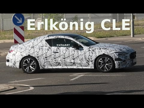 Mercedes Erlkönig CLE Coupé Ampelstopp * CLE prototype traffic light stop * 4K SPY VIDEO