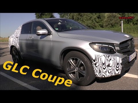 WOW! Erlkönig Premiere Mercedes GLC Coupé 2016 Prototype Mercedes GLC Coupe first time on the road !