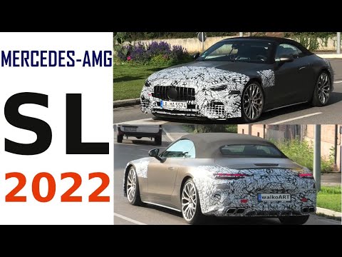 Mercedes Erlkönig AMG SL 2022 * Mercedes-AMG SL R232 prototype * 4K SPY VIDEO