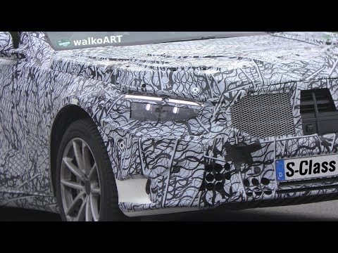 Mercedes Erlkönig S-Klasse W223 the KING next generation S-Class 2020 on the road 4K SPY VIDEO