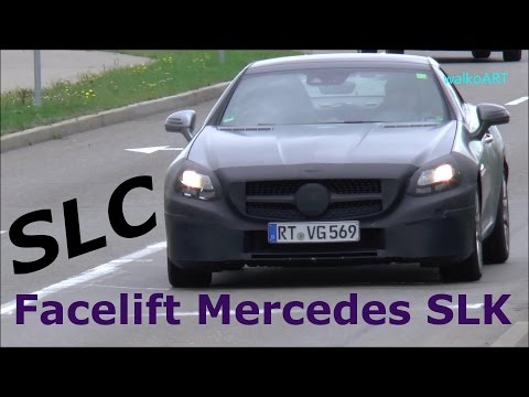Mercedes Erlkönig SLC 2016 - Mercedes Prototype SLC Modellpflege Facelift SLK R172 SPY VIDEO