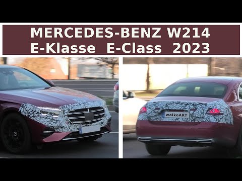 Mercedes Erlkönig W214 E-Klasse 2013 leicht getarnt * less camouflaged E-Class prototype 4K SPY VID
