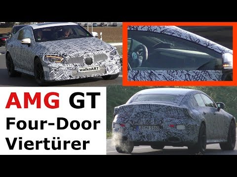 Mercedes Erlkönig neues vom AMG GT 4 Viertürer 2018 X290 AMG GT Four-Door prototype NEWS 4K SPY VID