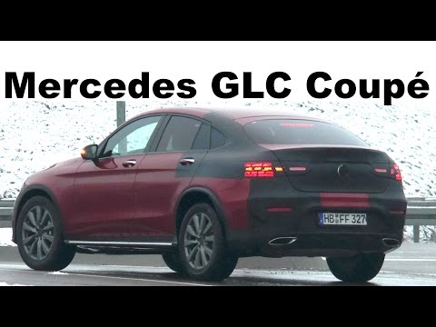 Mercedes Erlkönig GLC Coupé C253 wenig Tarnung - little camouflaged prototype spotted SPY VIDEO