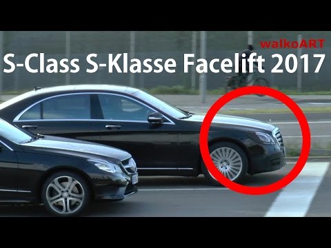 Mercedes Erlkönig S-Class S-Klasse W222 Facelift 2017 on the road - auf der Straße SPY VIDEO