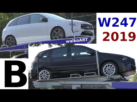 Mercedes Erlkönig B-Klasse 2019 B-Class W247 Transport wenig getarnt - less camouflaged 4K SPY VIDEO