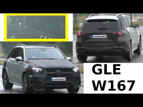 Mercedes Erlkönig - GLE 2018 fast ungetarnt W167 MBUX - prototype almost undisguised 4K SPY VIDEO