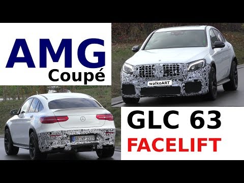 Mercedes Erlkönig Mercedes-AMG GLC 63 Coupé Facelift - Modellpflege 2019 4K SPY VIDEO