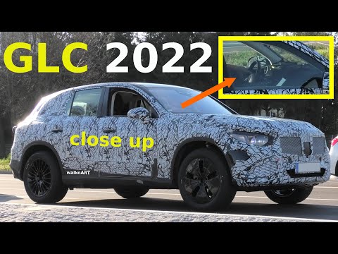 Mercedes Erlkönig GLC X254 (2022) close up * ganz nah dran * Display * 4K SPY VIDEO