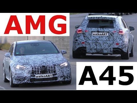 Mercedes Erlkönig AMG A45 2018 A-Klasse mit getarntem Panamericana Grill? 4K SPY VIDEO