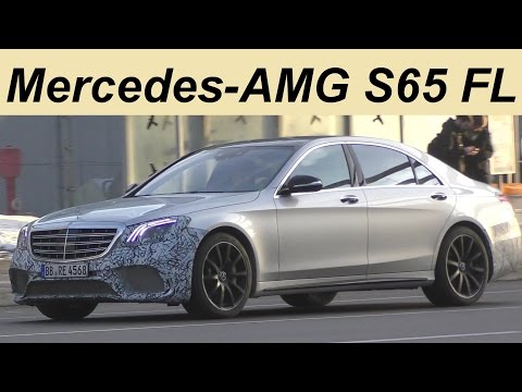 Mercedes Erlkönig Mercedes-AMG S65 Facelift S-Class Modellpflege S-Klasse W222 - 4K SPY VIDEO