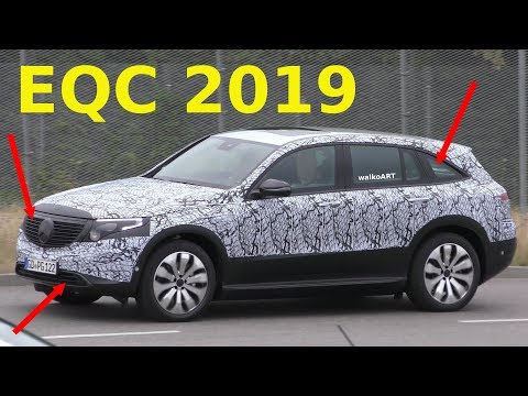 Mercedes Erlkönig EQC wenig getarnt - EQC prototype less camouflaged 4K SPY VIDEO
