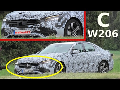 Mercedes Erlkönig C-Klasse W206 zeigt mehr * C-Class 2021 prototype shows more * 4K SPY VIDEO