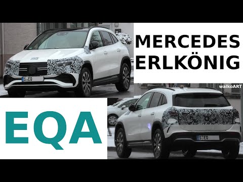Mercedes Erlkönig EQA minimal getarnt AMG Line * minimal camouflaged * First 4K SPY VIDEO 2021!