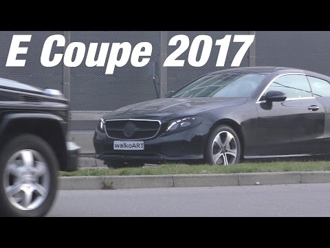Mercedes Erlkönig E-Class Coupe BLACK CAT prototype E-Klasse Coupé C238 2017 4K-SPY VIDEO