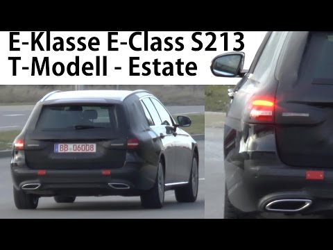 Mercedes Erlkönig E-Klasse T-Modell E-Class Estate S213 wenig getarntes Heck - less disguised rear