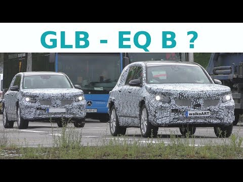 EQB (GLB) 2020 Erlkönige - elektrisch unterwegs - electric drive EQ B prototypes - 4K SPY VIDEO