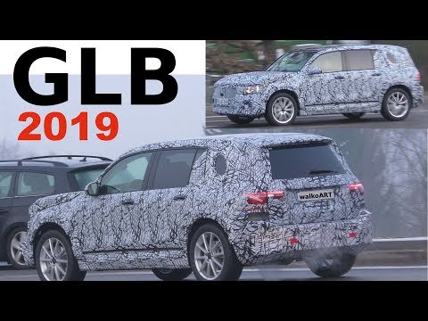 Mercedes Erlkönig GLB 2019 Heck weniger getarnt - Rear less camouflaged 4K SPY VIDEO