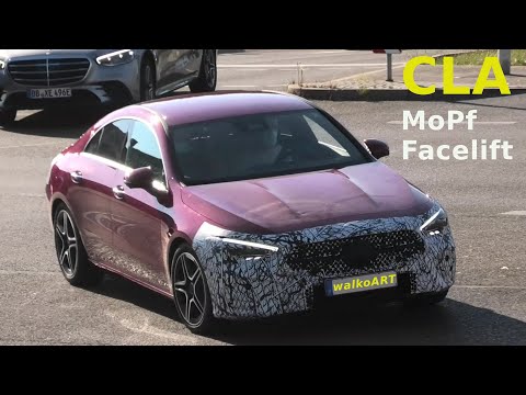 Mercedes Erlkönig CLA MoPf 2023 Facelift C118 prototype * Weltpremiere * world premiere 4K SPY VIDEO