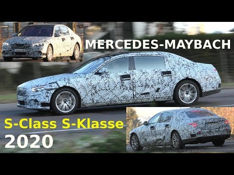 Mercedes Erlkönig Maybach S-Klasse S-Class 2020 X223 prototype on the road 4K SPY VIDEO