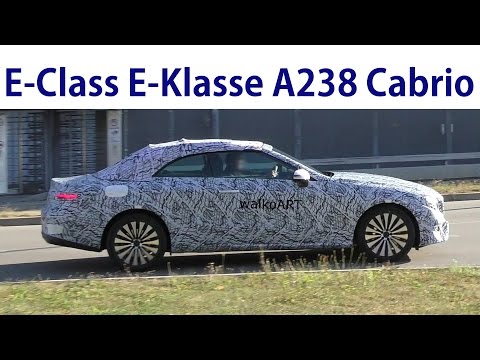 Mercedes Erlkönig A238 E-Klasse E-Class Cabriolet 2017 prototype - 4K SPY VIDEO