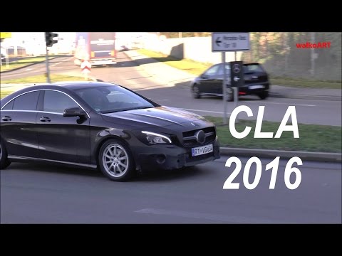 Mercedes Erlkönig CLA Facelift 2016 Mercedes-Benz prototype C117 spotted in motion SPY VIDEO