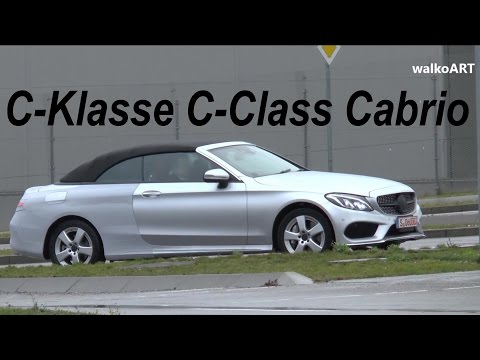 Mercedes Erlkönig C-Klasse Cabrio 2016 wenig getarnt C-Class Cabriolet spotted A205 few camouflaged