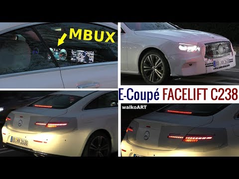 Mercedes Erlkönig E-Klasse E-Class Coupé C238 Facelift 2020 MBUX close up! Ganz nah! 4K SPY VIDEO