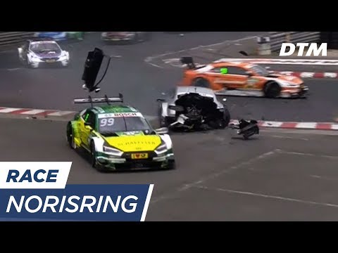 Paffett&#039;s shocking Crash - DTM Norisring 2017