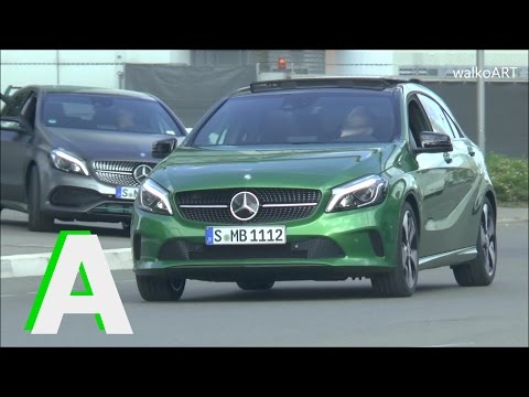 Mercedes A-Klasse Facelift verschiedene Modelle W176 A-Class 2015 different versions on the road