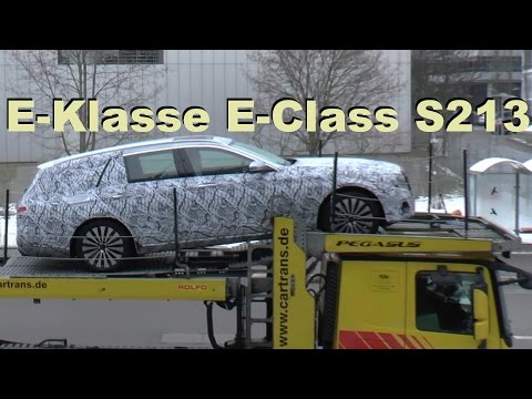 Mercedes Erlkönig E-Klasse T-Modell E-Class Estate prototype S213 2016-2017 Transport SPY VIDEO