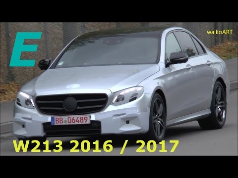 UNMASKED Mercedes Erlkönig fast enttarnt: E-Klasse 2016 * Prototype E-Class 2017 W213 SPY VIDEO