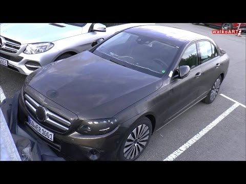 Erlkönig Mercedes E Klasse 2016 wenig getarnt W213 Prototype new E-Class less camouflaged SPY VIDEO