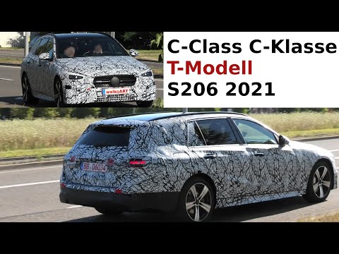 Mercedes Erlkönig C-Klasse S206 T-Modell * C-Class Estate S206 2021 prototype * 4K SPY VIDEO