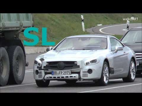 Mercedes Erlkönig Prototype SL Facelift SL Modellpflege R321 auf der Straße - on the road SPY VIDEO