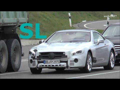 Mercedes Erlkönig Prototype SL Facelift SL Modellpflege R321 auf der Straße - on the road SPY VIDEO