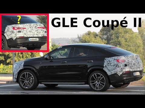 Mercedes Erlkönig GLE Coupé II C167 wenig getarnt - geheimes Heck - secret rear 4K SPY VIDEO