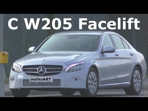 Mercedes Erlkönig C-Klasse Facelift W205 fast serienreif C-Class almost production-ready 4K SPY VID