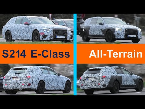 Mercedes Erlkönig E-Class E-Klasse S214 + All-Terrain prototypes * 4K SPY VIDEO