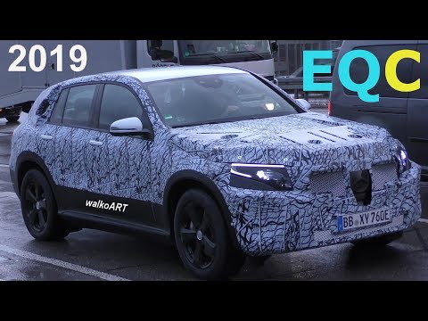 Mercedes Erlkönig Weltpremiere Mercedes EQ first time EQC 2019 - 4K SPY VIDEO