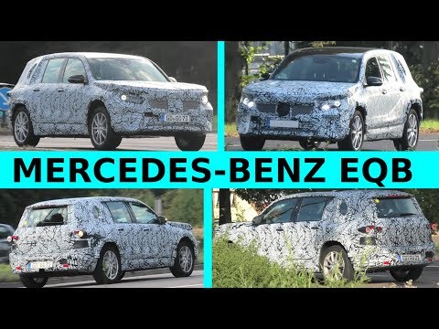 Mercedes Erlkönig EQB (X243) auf der Straße - electric GLB prototype on the road - 4K SPY VIDEO