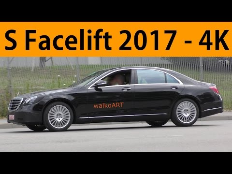 Mercedes Erlkönig S-Klasse S-Class 2017 Facelift W222 kaum getarnt less disguised Ultra HD 4K Clip